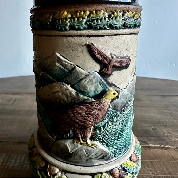 Beyer W. Germany Hand Painted Vintage Limited Edition Beer Stein Duck Rare New - Picture 10 of 10